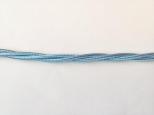 Sky Blue Electric cable braided and twisted